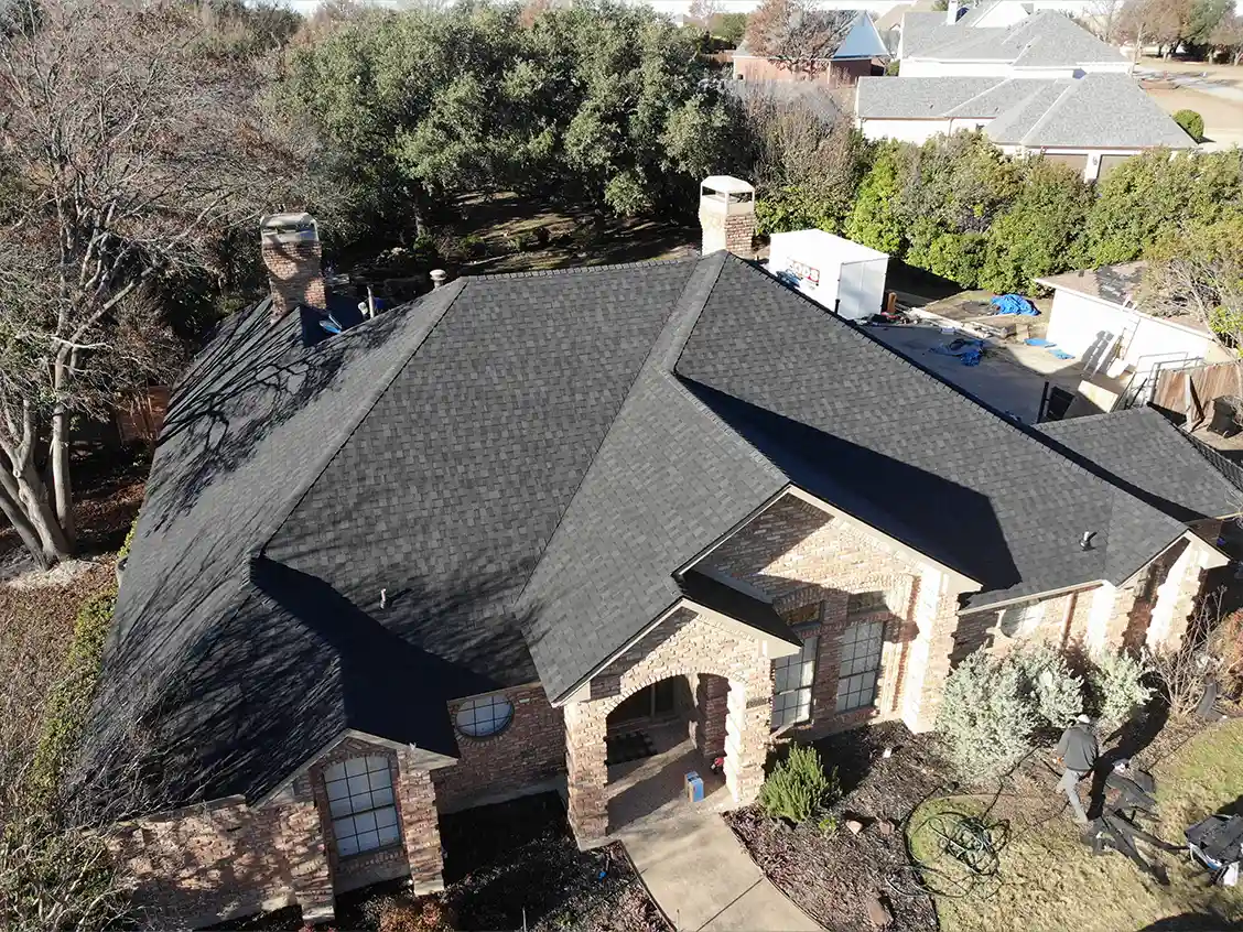 Residential Roofing Arial Shot